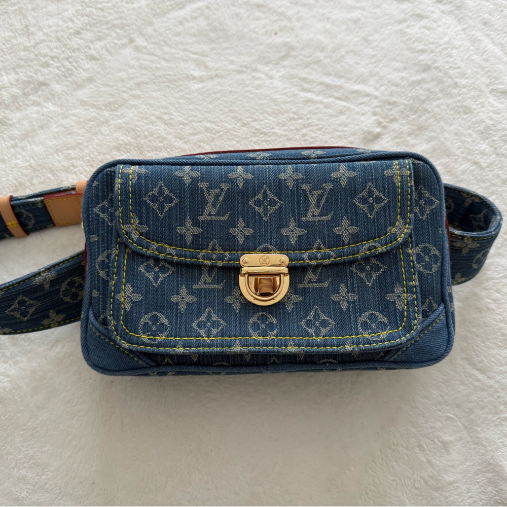 Blue Denim Crossbody Bag/fanny pack